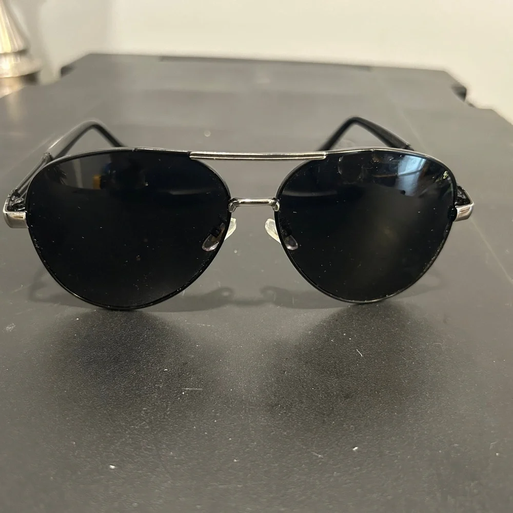 Popecc TR Classic Black Aviator Sunglasses